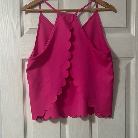 Scalloped Pink Cami Top - Picture 3 of 4